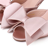 Leilani Heels With Bow (Pink)