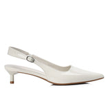 Ruby Patent Pumps Heels (White)