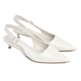 Ruby Patent Pumps Heels (White)