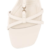 Alaia Strappy Heels (Beige)