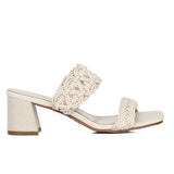 Mahia Braided Strap Heels (Almond)