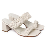 Mahia Braided Strap Heels (Almond)