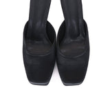 Seniya Square Toe Heels (Black)