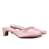 Seniya Square Toe Heels (Pink)