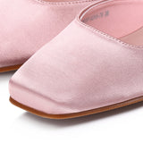 Seniya Square Toe Heels (Pink)