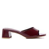 Aria Heels In Patent (Maroon)