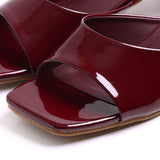 Aria Heels In Patent (Maroon)