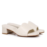 Sofia Comfy Slip On Heels (Almond)