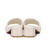 Sofia Comfy Slip On Heels (Almond)