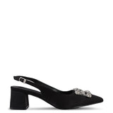 Doretta Pointed Toe Heels (Black)