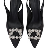 Doretta Pointed Toe Heels (Black)