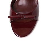 Anika Slip On Kitten Heels (Maroon)