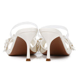 Vivienne Floral Heels (White)