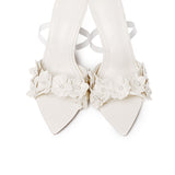 Vivienne Floral Heels (White)
