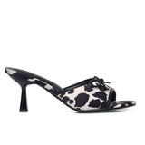 Anastasia Cow Print Heels (Black)