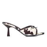 Anastasia Cow Print Heels (Brown)