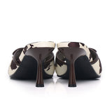 Anastasia Cow Print Heels (Brown)
