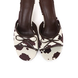 Anastasia Cow Print Heels (Brown)