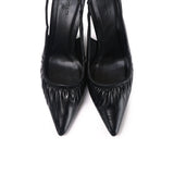 Anais Crinkle Gathered Heels (Black)
