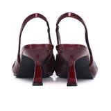 Anais Crinkle Gathered Heels (Maroon)