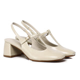 Carlos Block Pumps Heels (Beige)