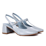 Carlos Block Pumps Heels (Light Blue)