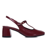 Carlos Block Pumps Heels (Maroon)