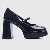 Smile Therapy Platform Mary Janes (Midnight Blue)