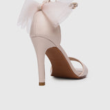 The Love Bow Trimmed Heels (Nude)