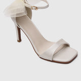 The Love Bow Trimmed Heels (Almond)