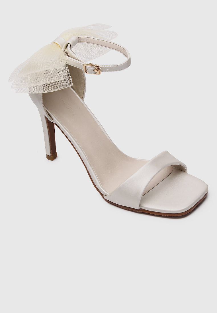 The Love Bow Trimmed Heels (Almond)