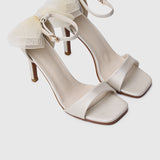 The Love Bow Trimmed Heels (Almond)