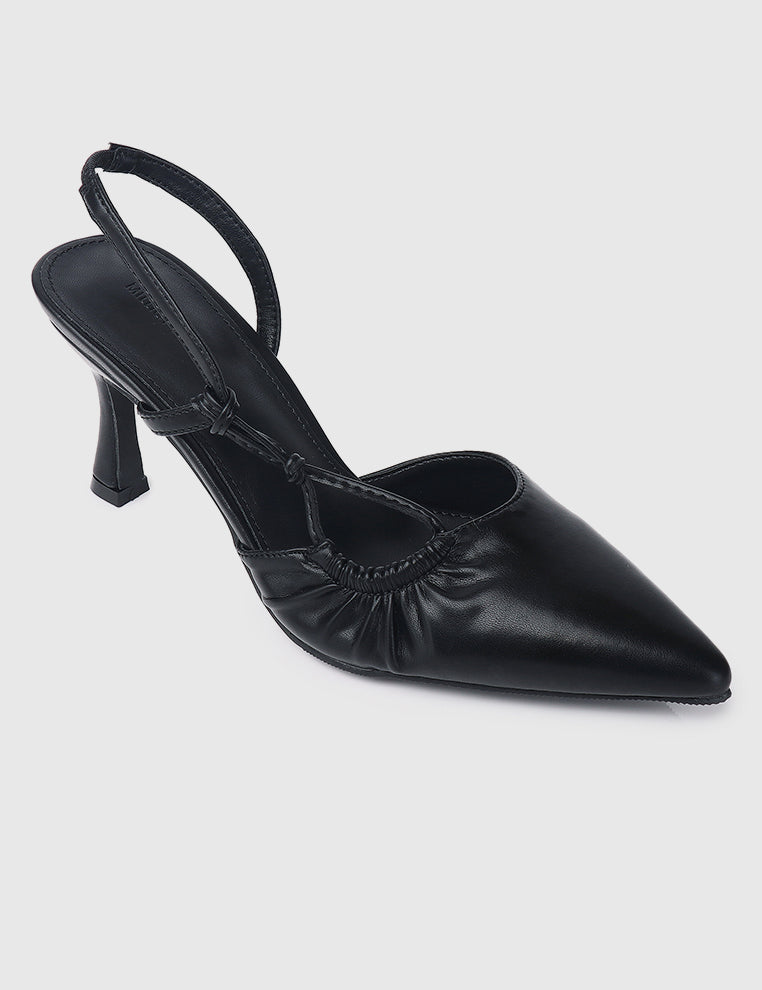 Ondine Pointed Toe Pumps (Black) – Milliot Co - Main Image