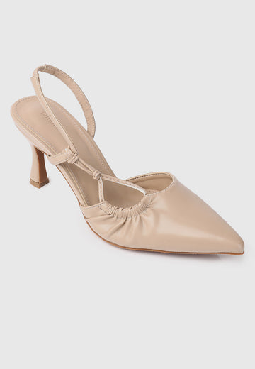 Ondine Pointed Toe Pumps (Almond)