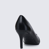 Callen Pointed Toe Pumps (Black)