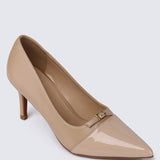 Callen Pointed Toe Pumps (Nude)