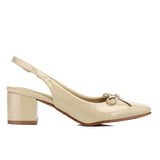 Freya Slingback Pumps With Bow (Burlywood)