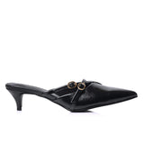 Asly Slip On Pumps Heels (Black)