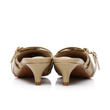 Asly Slip On Pumps Heels (Khaki)