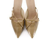 Asly Slip On Pumps Heels (Khaki)