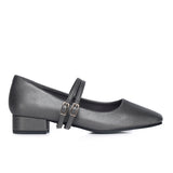 Florence Interchangeable Strap Mary Jane Pumps (Platinum)