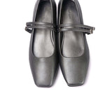 Florence Interchangeable Strap Mary Jane Pumps (Platinum)