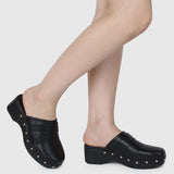 Terra Platform Mules (Black)