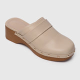 Terra Platform Mules (Tan)