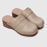 Terra Platform Mules (Tan)