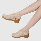 Terra Platform Mules (Tan)