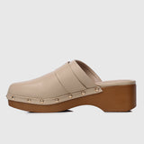 Terra Platform Mules (Tan)