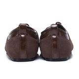 Lelli Two-Tone Ballet Sneakers (Espresso)