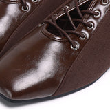 Lelli Two-Tone Ballet Sneakers (Espresso)