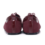 Lelli Two-Tone Ballet Sneakers (Maroon)